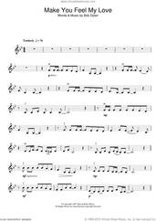 Cover icon of Make You Feel My Love sheet music for violin solo by Adele and Bob Dylan, intermediate skill level
