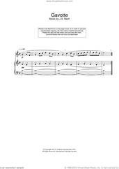 Cover icon of Gavotte sheet music for flute solo by Johann Sebastian Bach, classical score, intermediate skill level