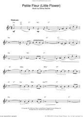 Cover icon of Petite Fleur (Little Flower) sheet music for clarinet solo by Sidney Bechet, intermediate skill level