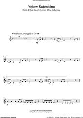 Cover icon of Yellow Submarine sheet music for clarinet solo by The Beatles, John Lennon and Paul McCartney, intermediate skill level