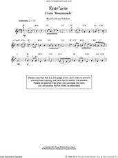 Cover icon of Rosamunde Entr'acte sheet music for violin solo by Franz Schubert, classical score, intermediate skill level