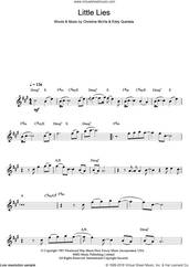 Cover icon of Little Lies sheet music for flute solo by Fleetwood Mac, Christine McVie and Eddy Quintela, intermediate skill level
