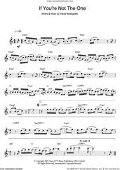 Cover icon of If You're Not The One sheet music for flute solo by Daniel Bedingfield, intermediate skill level