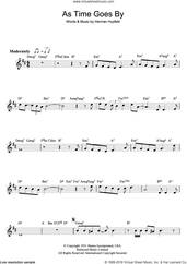 Cover icon of As Time Goes By sheet music for flute solo by Herman Hupfeld, intermediate skill level
