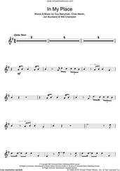 Cover icon of In My Place sheet music for flute solo by Coldplay, Chris Martin, Guy Berryman, Jonny Buckland and Will Champion, intermediate skill level