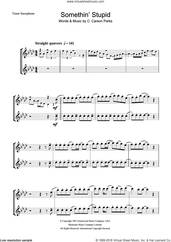 Cover icon of Somethin' Stupid sheet music for tenor saxophone solo by Frank Sinatra and C. Carson Parks, intermediate skill level