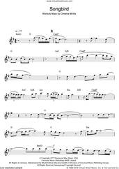 Cover icon of Songbird sheet music for flute solo by Fleetwood Mac and Christine McVie, intermediate skill level