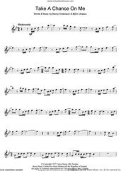 Cover icon of Take A Chance On Me sheet music for flute solo by ABBA, Benny Andersson and Bjorn Ulvaeus, intermediate skill level