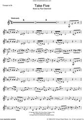 Cover icon of Take Five sheet music for trumpet solo by Dave Brubeck and Paul Desmond, intermediate skill level