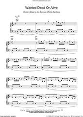 Cover icon of Wanted Dead Or Alive sheet music for violin solo by Bon Jovi, intermediate skill level
