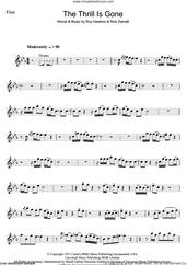 Cover icon of The Thrill Is Gone sheet music for flute solo by B.B. King, Rick Darnell and Roy Hawkins, intermediate skill level