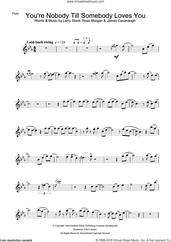 Cover icon of You're Nobody Till Somebody Loves You sheet music for flute solo by Frank Sinatra, James Cavanaugh, Larry Stock and Russ Morgan, intermediate skill level