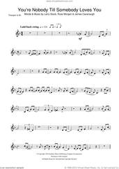 Cover icon of You're Nobody Till Somebody Loves You sheet music for trumpet solo by Frank Sinatra, James Cavanaugh, Larry Stock and Russ Morgan, intermediate skill level