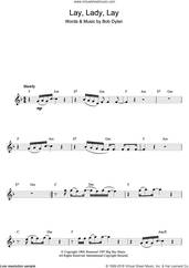 Cover icon of Lay Lady Lay sheet music for flute solo by Bob Dylan, intermediate skill level