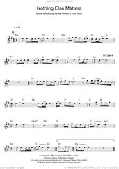 Cover icon of Nothing Else Matters sheet music for flute solo by Metallica, James Hetfield and Lars Ulrich, intermediate skill level