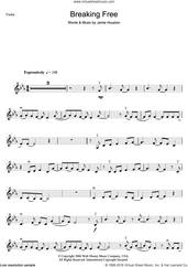 Cover icon of Breaking Free (from High School Musical) sheet music for violin solo by Jamie Houston, Vanessa Hudgens, Zac Efron and Zac Efron and Vanessa Anne Hudgens, intermediate skill level