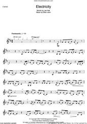 Cover icon of Electricity (from Billy Elliot: The Musical) sheet music for clarinet solo by Elton John and Lee Hall, intermediate skill level