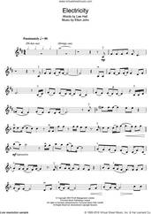 Cover icon of Electricity (from Billy Elliot: The Musical) sheet music for violin solo by Elton John and Lee Hall, intermediate skill level