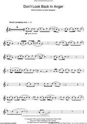 Cover icon of Don't Look Back In Anger sheet music for violin solo by Oasis and Noel Gallagher, intermediate skill level