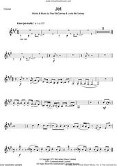Cover icon of Jet sheet music for clarinet solo by Wings, Paul McCartney and Linda McCartney, intermediate skill level