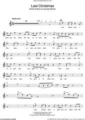 Cover icon of Last Christmas sheet music for violin solo by Wham!, Wham and George Michael, intermediate skill level