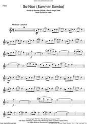 Cover icon of So Nice (Summer Samba) sheet music for flute solo by Norman Gimbel, Astrud Gilberto, Bebel Gilberto, Marcos Valle and Paulo Sergio Valle, intermediate skill level