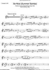 Cover icon of So Nice (Summer Samba) sheet music for trumpet solo by Bebel Gilberto, Astrud Gilberto, Marcos Valle, Norman Gimbel and Paulo Sergio Valle, intermediate skill level
