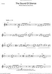 Cover icon of The Sound Of Silence sheet music for clarinet solo by Simon & Garfunkel and Paul Simon, intermediate skill level