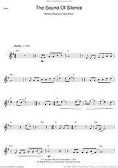 Cover icon of The Sound Of Silence sheet music for flute solo by Simon & Garfunkel and Paul Simon, intermediate skill level