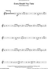 Cover icon of Every Breath You Take sheet music for violin solo by The Police and Sting, intermediate skill level
