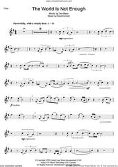 Cover icon of The World Is Not Enough sheet music for flute solo by Garbage, David Arnold and Don Black, intermediate skill level