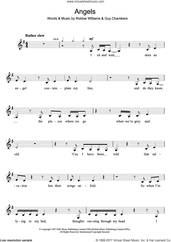 Cover icon of Angels sheet music for clarinet solo by Robbie Williams and Guy Chambers, intermediate skill level