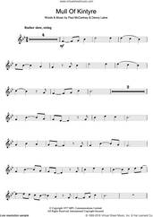 Cover icon of Mull Of Kintyre sheet music for flute solo by Wings, Denny Laine and Paul McCartney, intermediate skill level