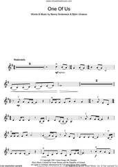 Cover icon of One Of Us sheet music for violin solo by ABBA, Benny Andersson and Bjorn Ulvaeus, intermediate skill level
