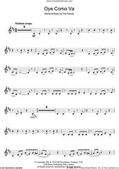 Cover icon of Oye Como Va sheet music for clarinet solo by Tito Puente and Carlos Santana, intermediate skill level