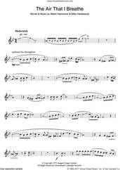 Cover icon of The Air That I Breathe sheet music for flute solo by The Hollies, Albert Hammond and Michael Hazlewood, intermediate skill level