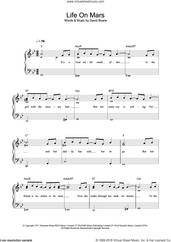 Cover icon of Life On Mars? sheet music for piano solo by David Bowie, easy skill level