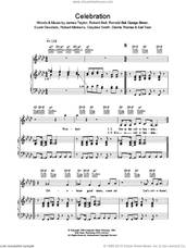Cover icon of Celebration sheet music for voice, piano or guitar by Kool And The Gang, Claydes Smith, Dennis Thomas, Earl Toon, Eumir Deodato, George Brown, James Taylor, Robert Bell, Robert Mickens and Ronald Bell, intermediate skill level