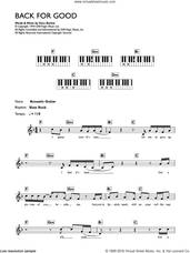 Cover icon of Back For Good sheet music for piano solo (chords, lyrics, melody) by Take That and Gary Barlow, intermediate piano (chords, lyrics, melody)