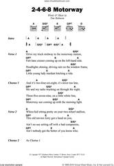 Cover icon of 2-4-6-8 Motorway sheet music for guitar (chords) by Tom Robinson Band and Tom Robinson, intermediate skill level