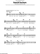 Cover icon of Carol Of The Drum (The Little Drummer Boy) sheet music for piano solo (chords, lyrics, melody) by Katherine Davis, intermediate piano (chords, lyrics, melody)