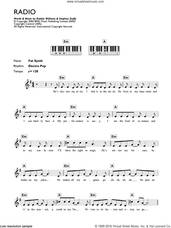 Cover icon of Radio sheet music for piano solo (chords, lyrics, melody) by Robbie Williams and Stephen Duffy, intermediate piano (chords, lyrics, melody)