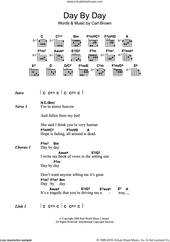 Cover icon of Day By Day sheet music for guitar (chords) by Sizer Barker and Carl Brown, intermediate skill level