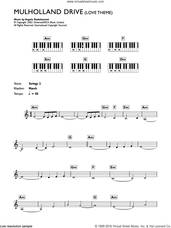 Cover icon of Mulholland Drive (Love Theme) sheet music for piano solo (chords, lyrics, melody) by Angelo Badalamenti, intermediate piano (chords, lyrics, melody)