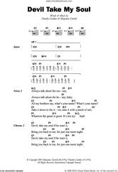 Cover icon of Devil Take My Soul sheet music for guitar (chords) by Son Of Dave, Benjamin Darvill and Timothy Gordine, intermediate skill level