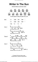 Cover icon of Writer In The Sun sheet music for guitar (chords) by Walter Donovan and Donovan Leitch, intermediate skill level