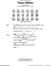 Cover icon of The Thorn Within sheet music for guitar (chords) by Metallica, James Hetfield, Kirk Hammett and Lars Ulrich, intermediate skill level