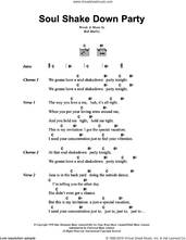 Cover icon of Soul Shakedown Party sheet music for guitar (chords) by Bob Marley, intermediate skill level
