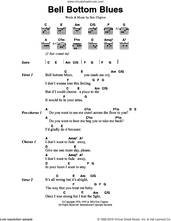 Cover icon of Bell Bottom Blues sheet music for guitar (chords) by Eric Clapton and Derek And The Dominos, intermediate skill level