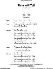Cover icon of Time Will Tell sheet music for guitar (chords) by Bob Marley, intermediate skill level